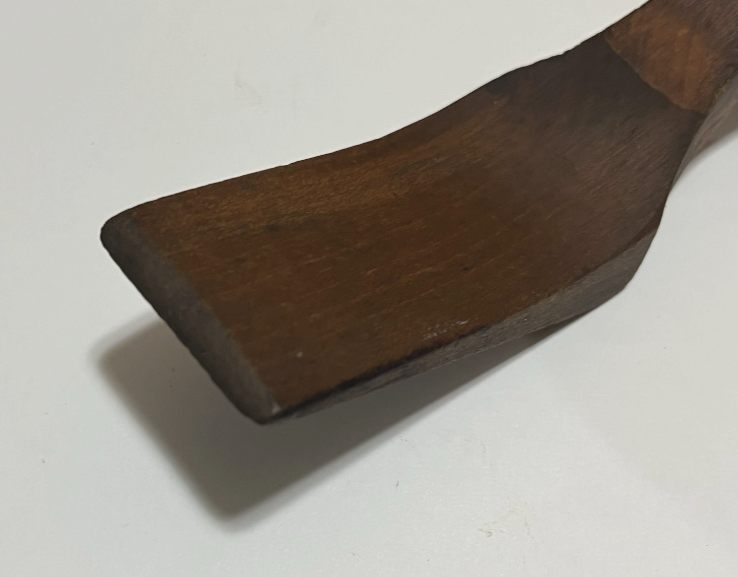 Vintage Wood Handle Lead Solder Paddle 8" Long x 1-3/4" Wide Flat Hardwood NICE