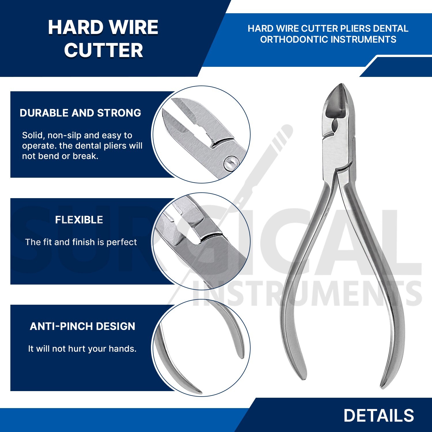 Heavy Duty Hard Wire Cutter Pliers Dental Distal Orthodontic Instruments