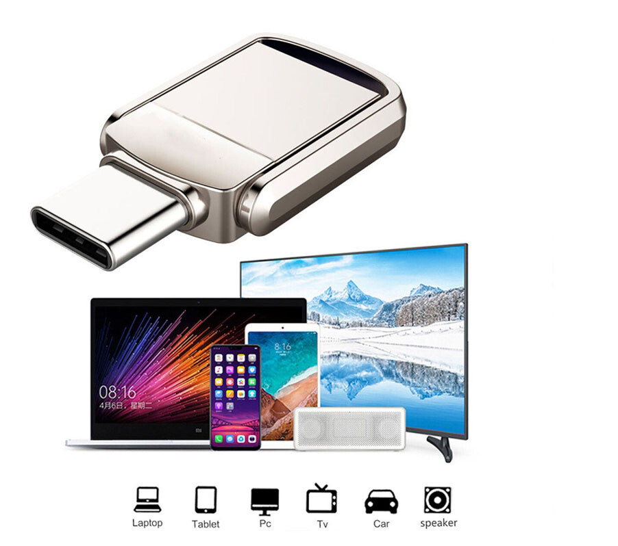 1TB 2TB Type C/USB-A USB 3.0 Flash Drive Thumb Drive Memory Stick for PC Laptop