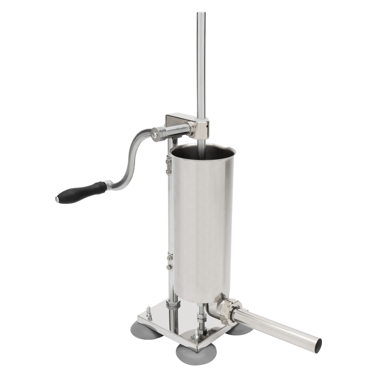 Homemade 8lbs 3.5L Vertical Sausage Stuffer Meat Filler Maker With 8pcs Tubes US