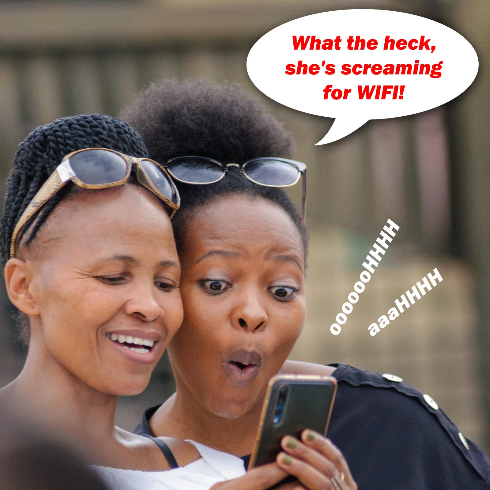 Woman Moaning QR Code Fake Wifi Prank Stickers - 25 QTY