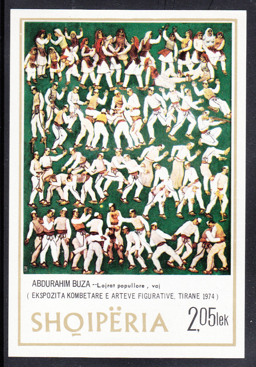 Albania #1688 Mint Never Hinged Famous Albanian Painting Souvenir Sheet 1975