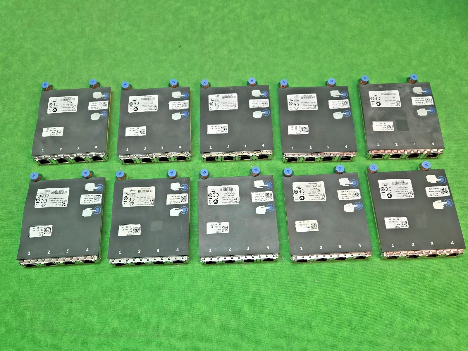 Dell R1XFC 0R1XFC Quad Port Gig R620, R630, R720, R720xd, R730 R820 LOT OF 10