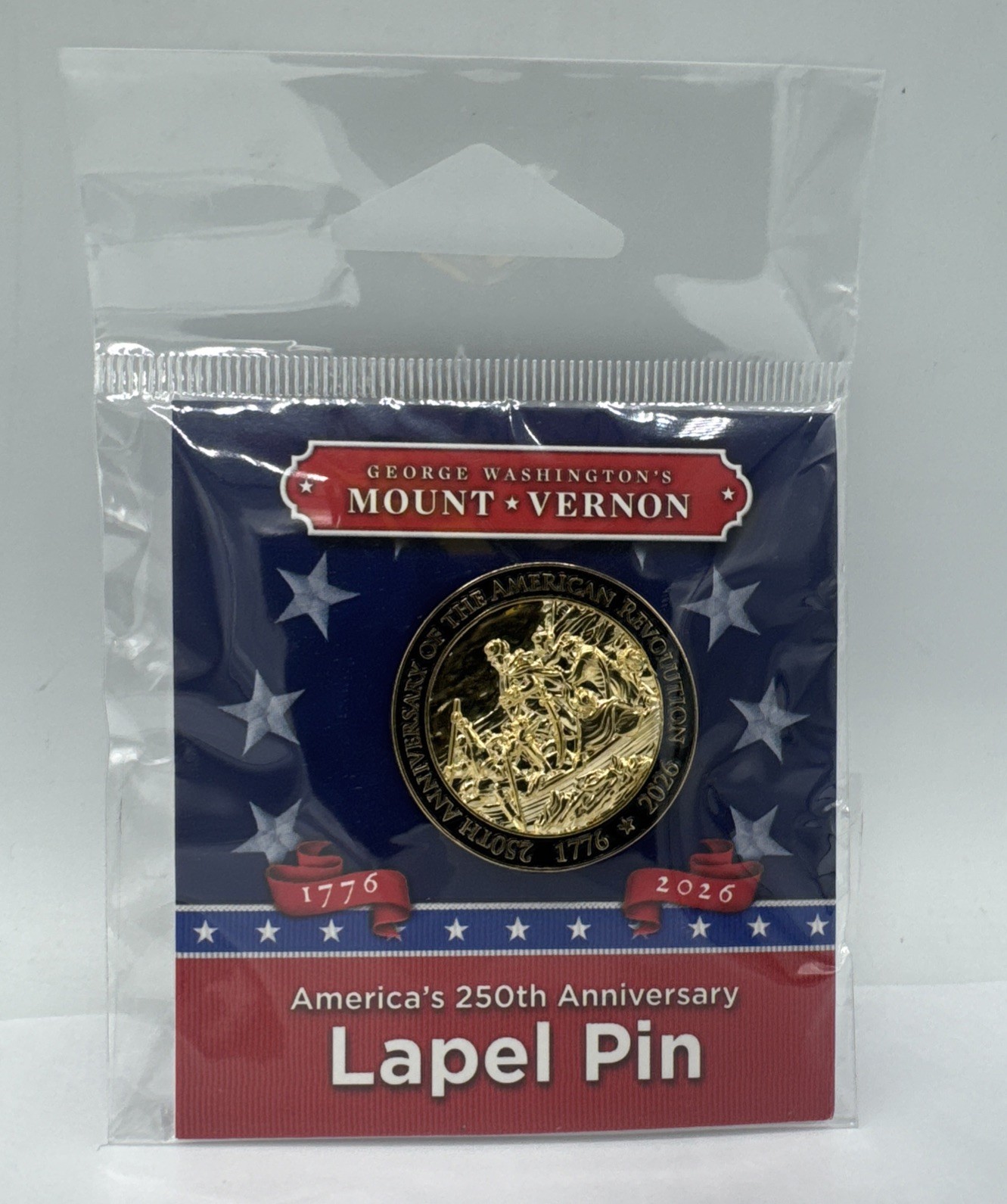 George Washington Mount Vernon 250th Anniversary Lapel Pin Revolution