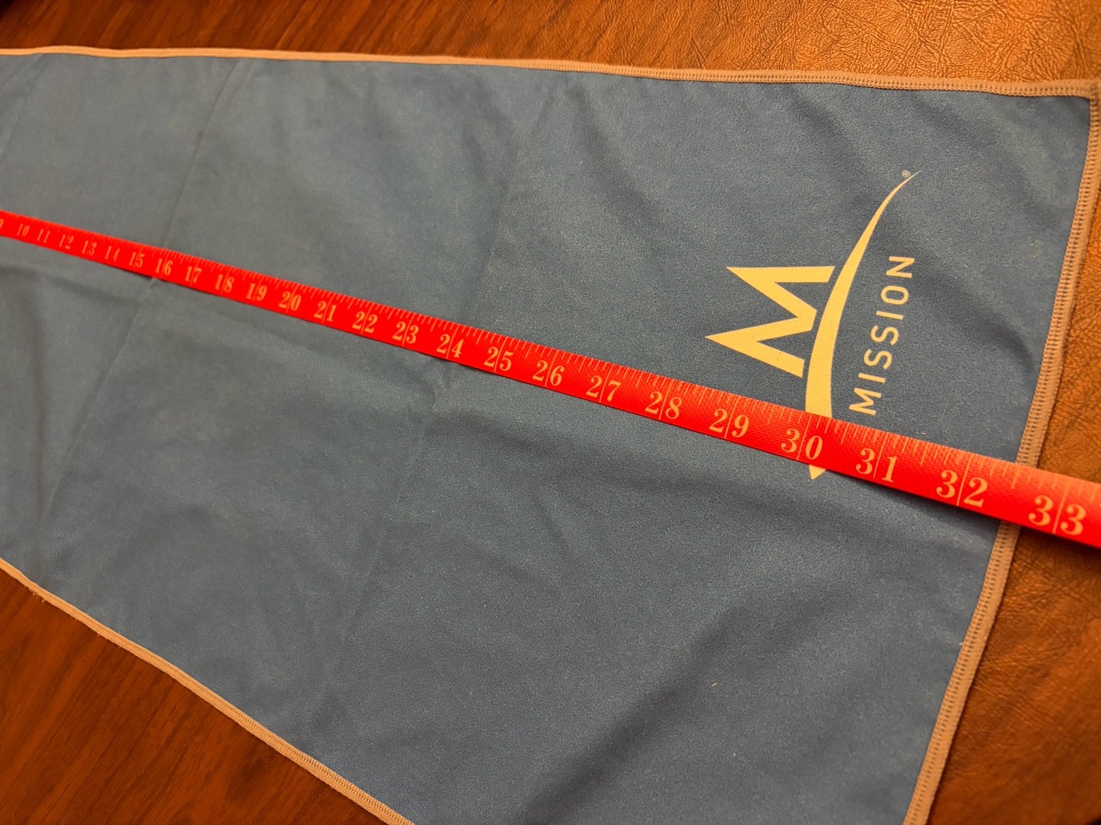 Mission Reusable Cooling Towel Blue 12" x 32” Enduracool Gym Sport Neck Sweat