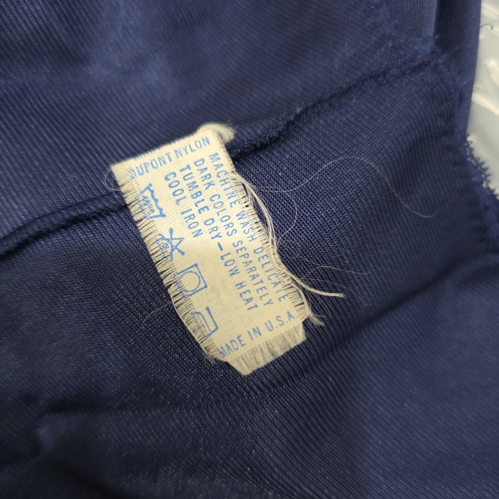 Vanity Fair Slip Dress Lace Trim Full Slip Navy Blue Size 38 Large USA