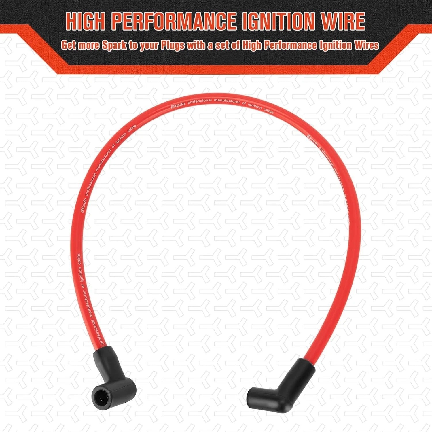 10.5mm High Performance Spark Plug Wire Set Fit for HEI BBC SBC 350... Fast Ship