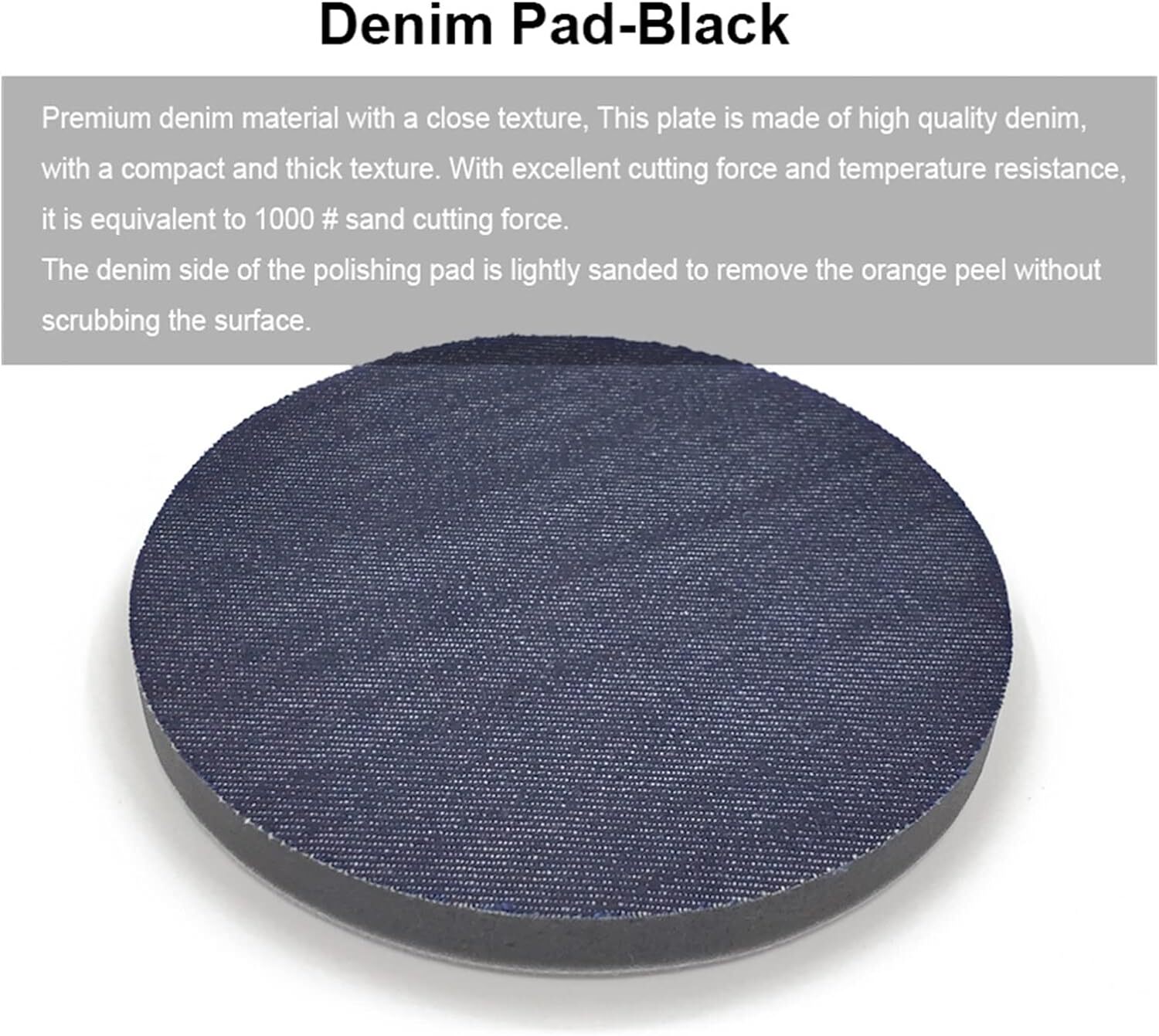 6"Car Polishing Pad Orange-peel Removal Polishing Pad Denim Sanding Buffing Pad