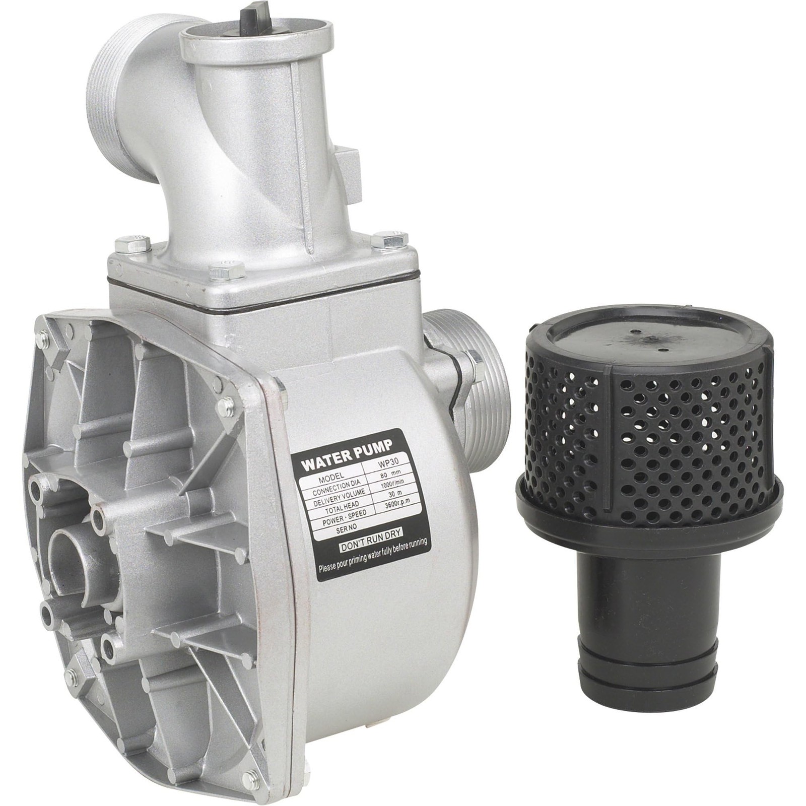 Semi-Trash Water Pump ONLY, For Straight Keyed Shafts, 3in. Ports, 14,265 GPH