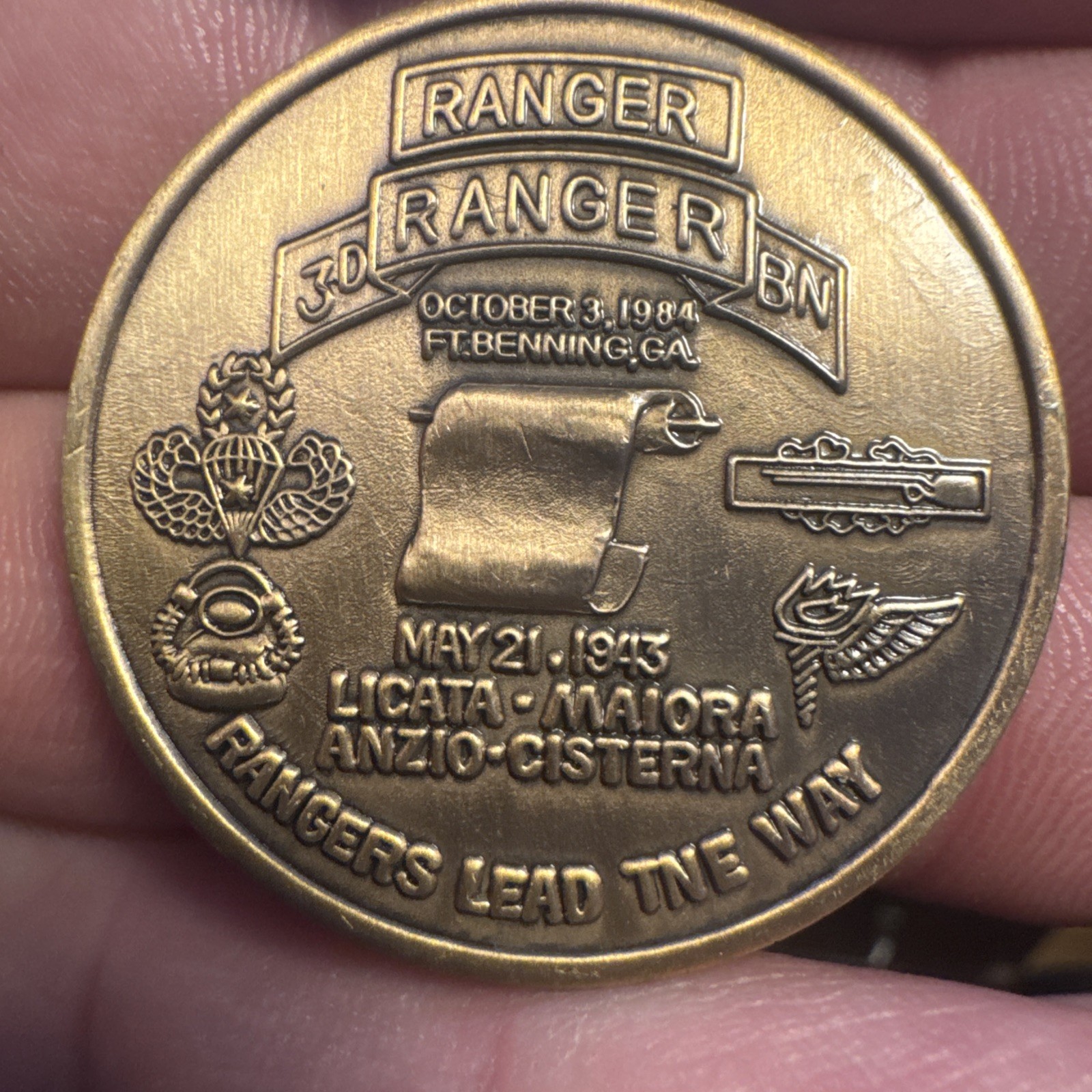 US Army 3rd Ranger Battalion Merrill’s Marauders Challenge Coin Rare Early Style