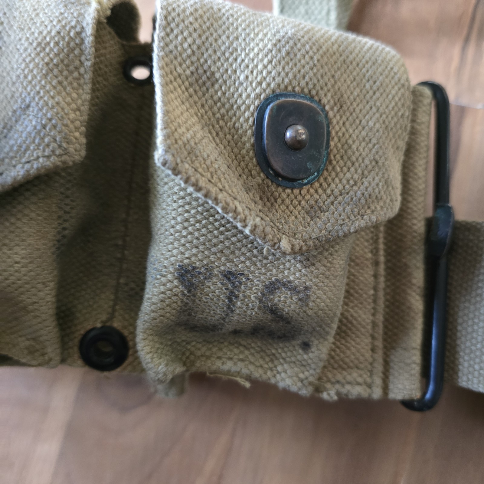 USMC Cartridge Belt Suspenders Canteen First Aid Wharton Mfg For Reenactment