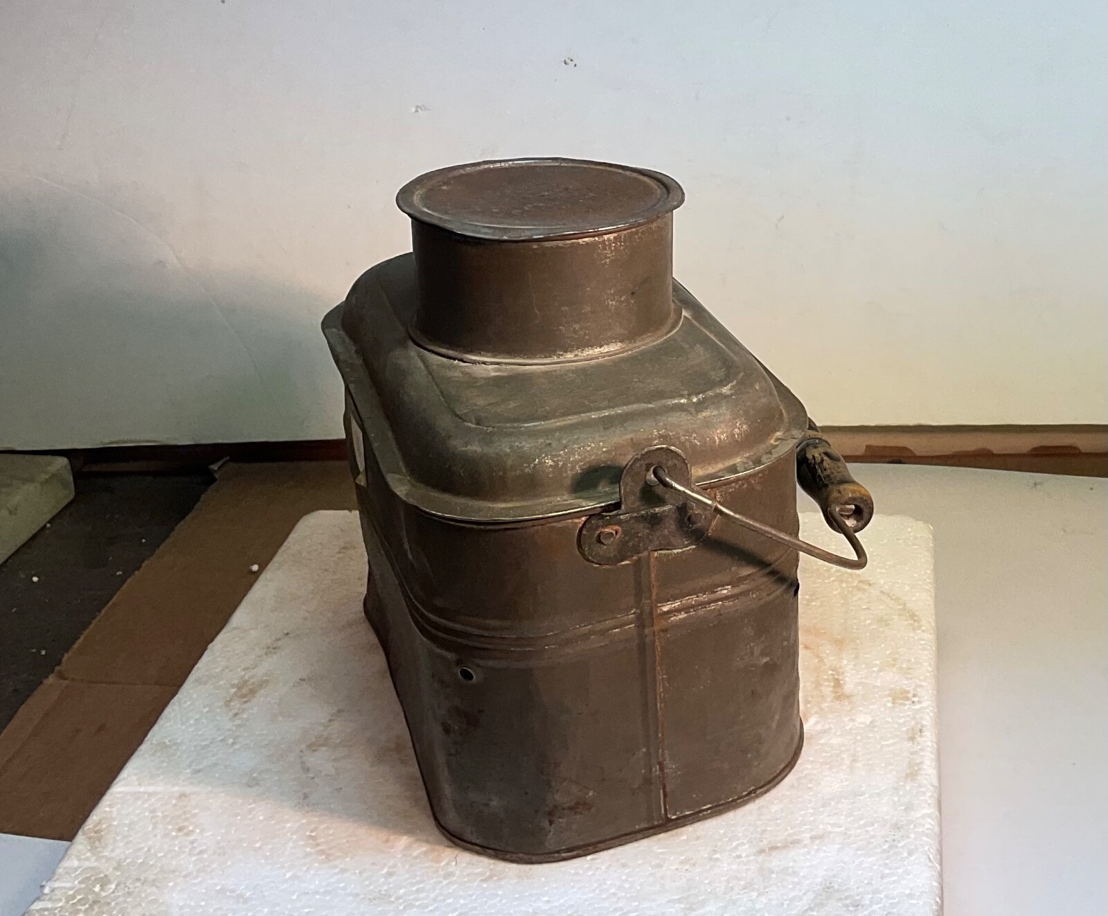 #31 VY RARE BREAKER BOYS/CHILDS SMALL MINERS RAILROAD LUNCH PAIL 3 PCS 7 1/2” T.