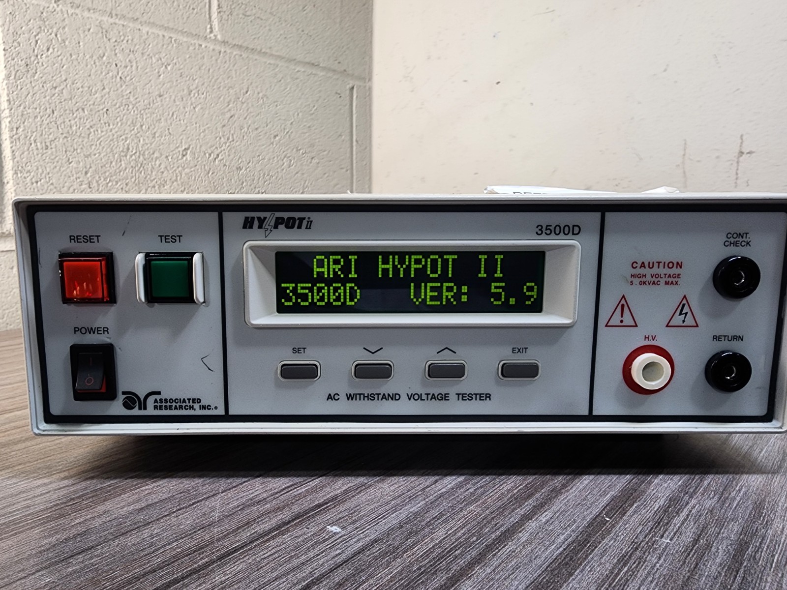 Associated Research HY•POT II 3500D AC Withstand Voltage Tester 5kV 12mA