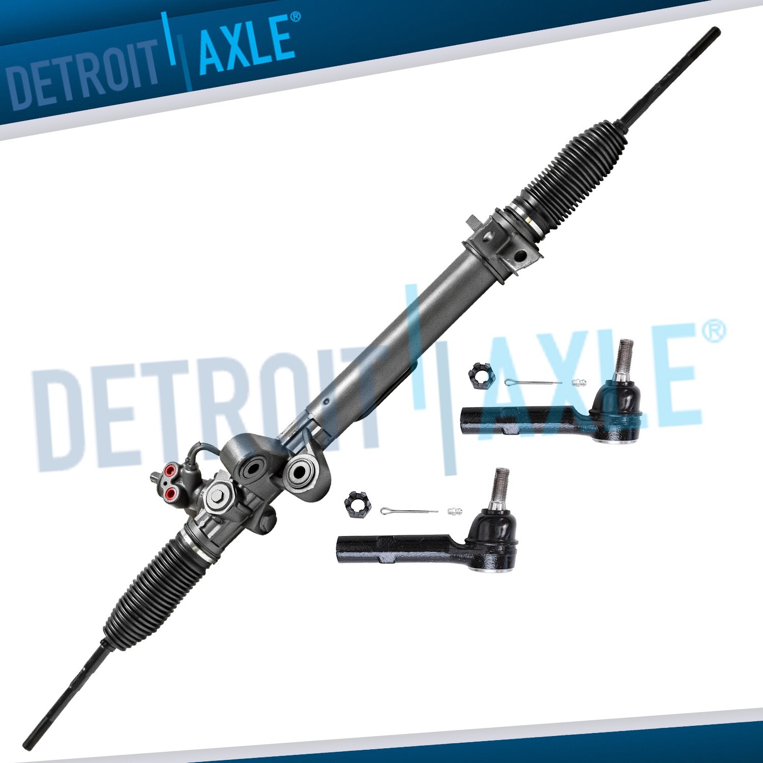 Variable Assist Rack and Pinion + Tie Rods for Buick Enclave GMC Acadia Saturn