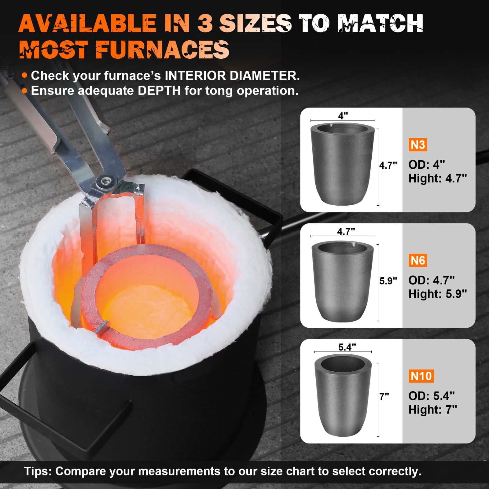 10kg Crucible Tongs Set for Melting Metal, Lifting & Pouring Tongs