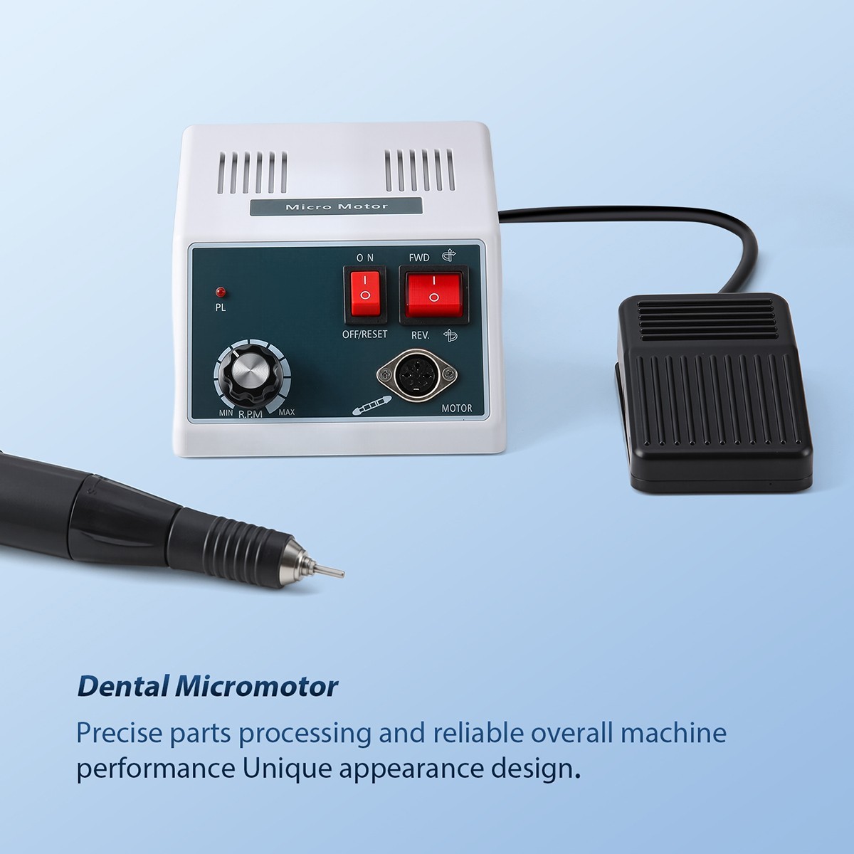Dental Electric Micromotor Nail Drill 35K RPM Motor Polishing Carving Handpiece