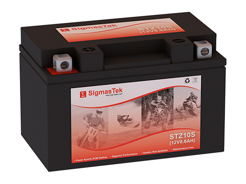 Yuasa YTZ10S 12V 8.6Ah 190CCA Replacement Battery - STZ10S by SigmasTek