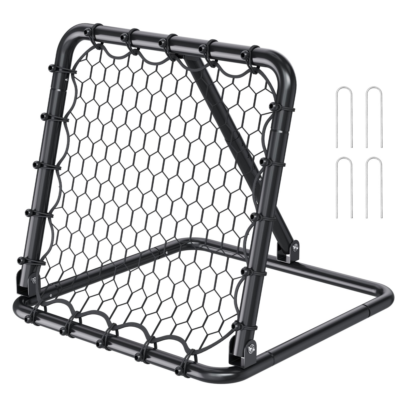Uimoso 34"x34" Soccer Rebounder Net Kick-Back Portable Football Training Gifts