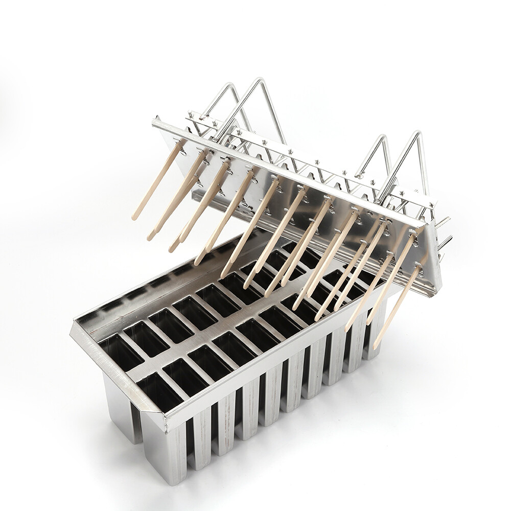 Ice Cream Stick Mold 20pcs Mold Cup Stainless Steel Mold Commercial