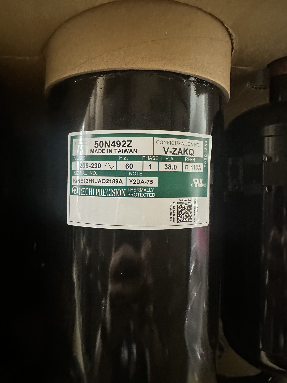 Rechi Precision 2 Ton Reciprocating Compressor (50N492Z)