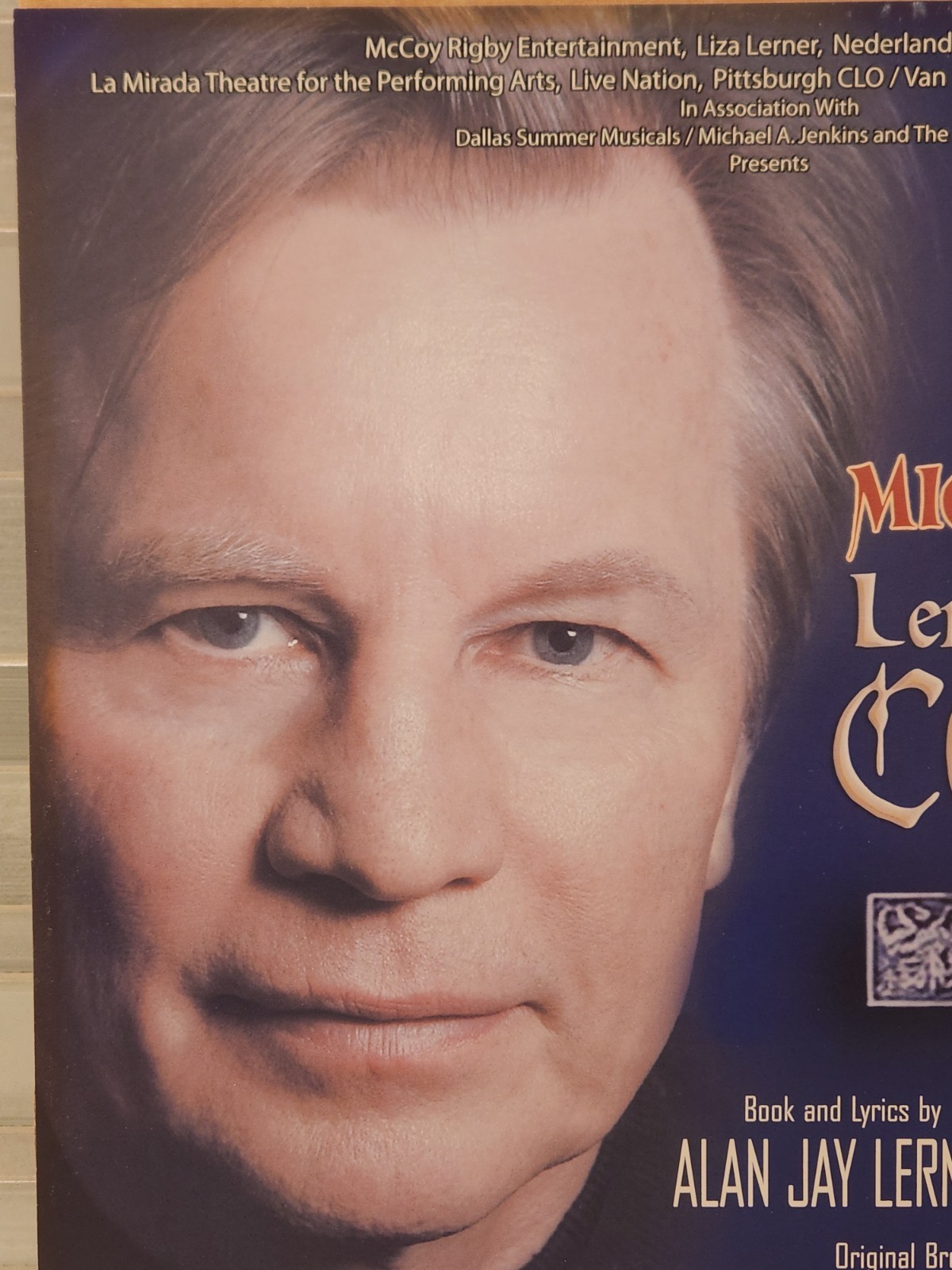 Michael York Signed Lerner & Loewe's Camelot Framed Original Musical Poster 2007