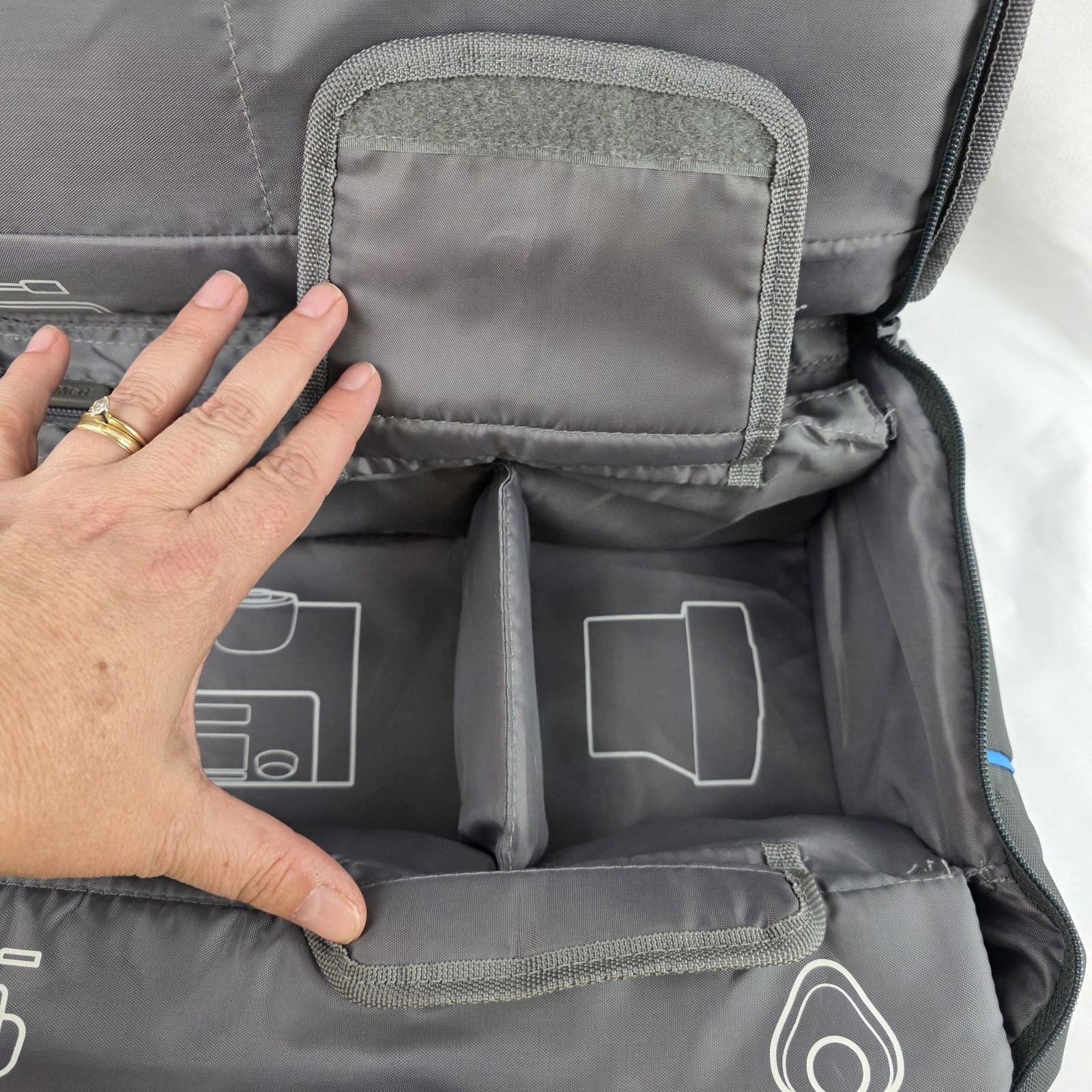 CPAP Travel Carrying Case Bag AirSense 10 AirCurve 10 Gray ResMed