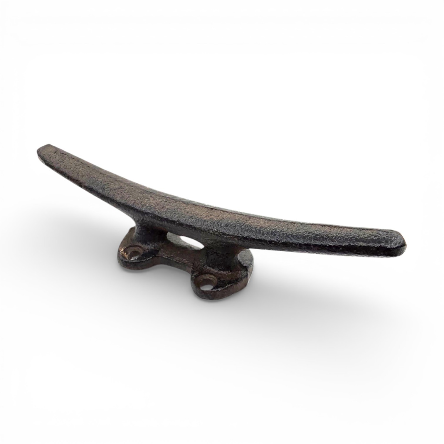 2 Cleat Boat Hooks Handles Cast Iron Ship Dock Nautical Decor Rustic Finish 5 in