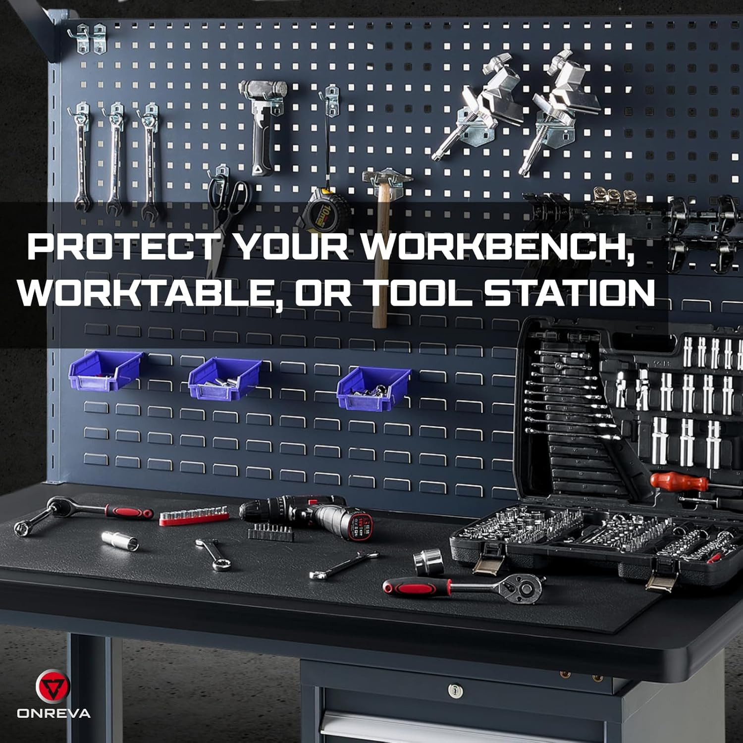Workbench Mat 24X72 Inches, EVA Rubber Work Mat, Protect Your Work Bench Top, He