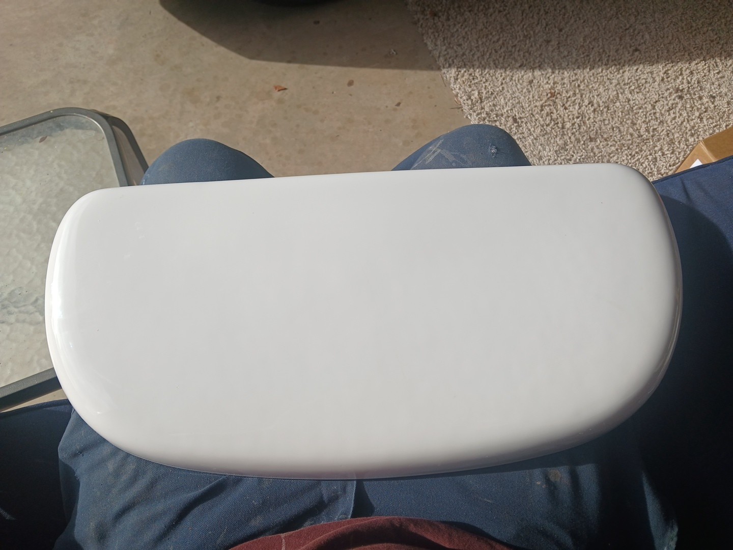 AMERICAN STANDARD WHITE TOILET TANK LID