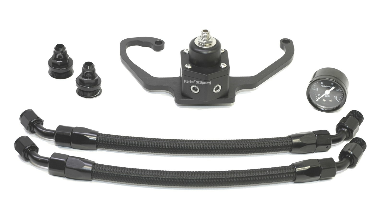 Fuel Pressure Regulator, Gauge, Bracket, Holley Carburetor Fuel lines Kit USA