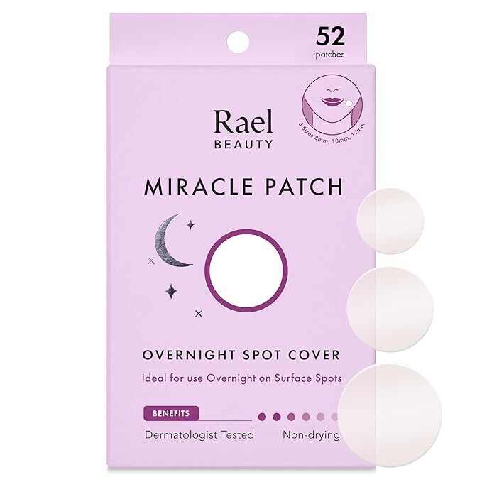 Rael Hydrocolloid Pimple Patches, Acne Patch Overnight Spot Cover (52 Count)