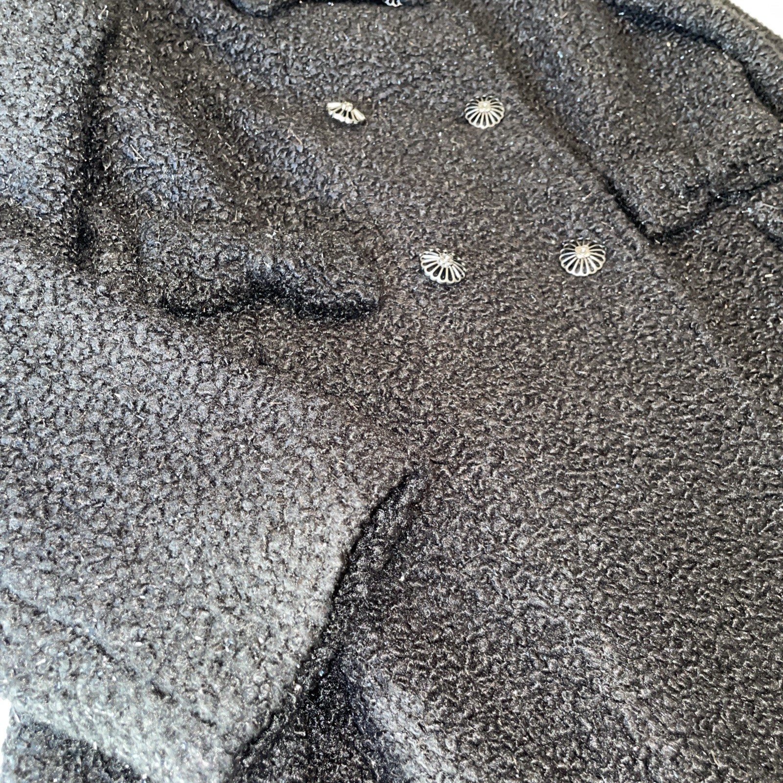 Rothschild Girl’s Princess Dressy Sparkle Black Coat Sz XL (16) Vintage Inspired