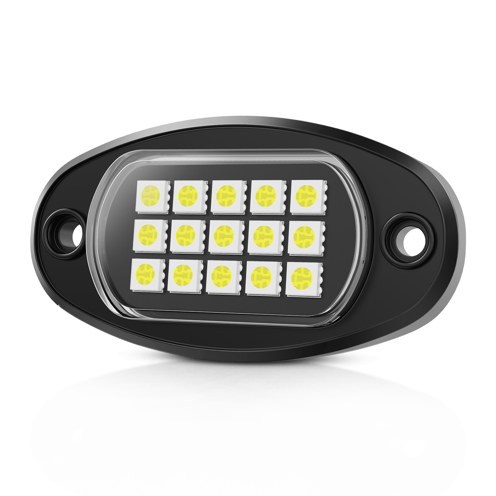 Pure White LED Rock Lights 8 Pods - Waterproof LED Underglow Underbody Light