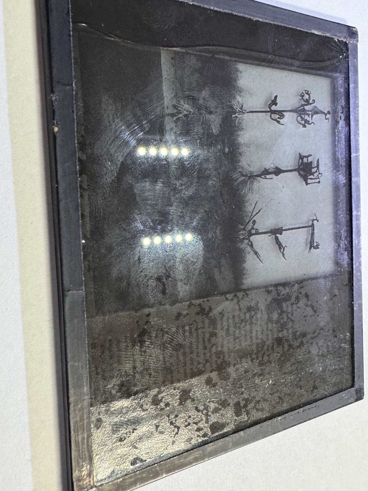 Yoruba Iron Sculpture Ifa Osun Opa Orire Photo slide Ex Libris