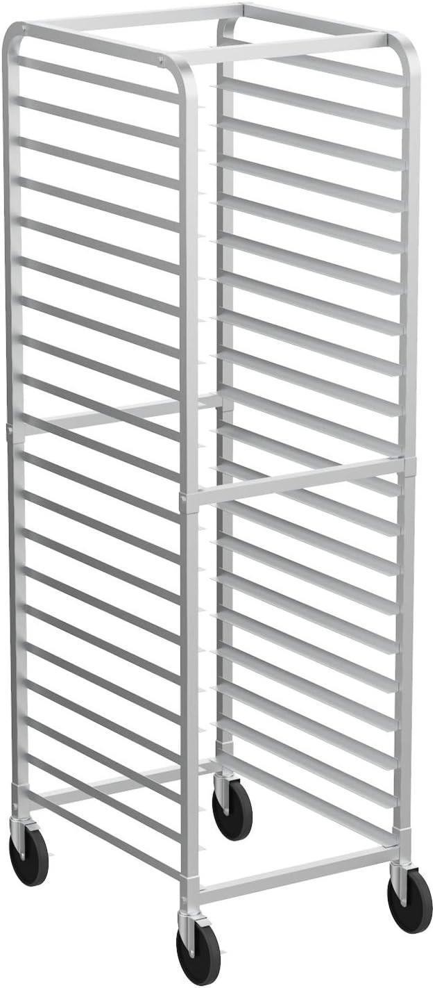 20-Tier Aluminum Bakery Cooling & Storage Rack, Multi-Use for Half/Full Pans