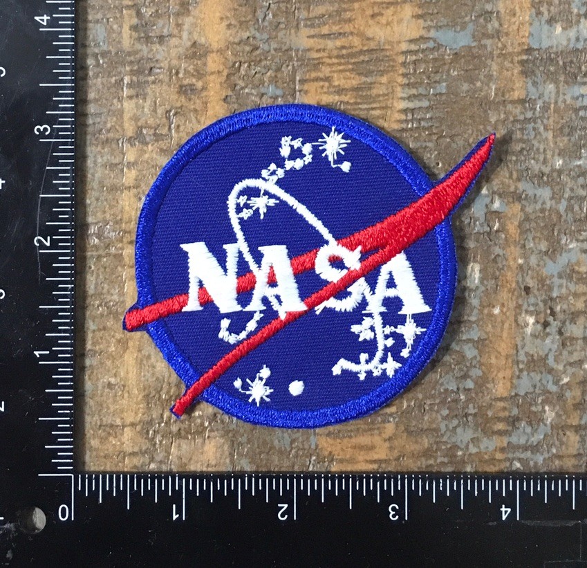 Vintage NASA Meatball Vector Logo Space Shuttle Astronaut Crew Iron-On Patch