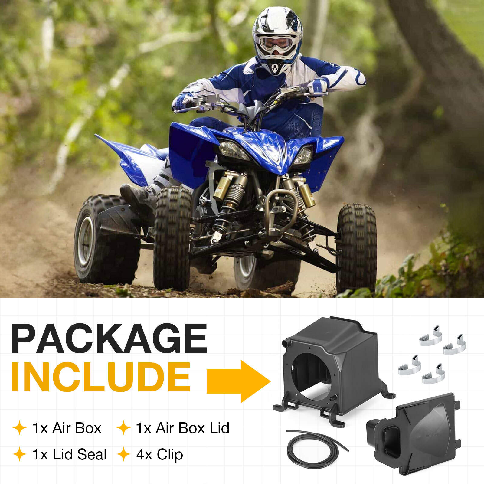 FOR YAMAHA YFZ450 YFZ 450 AIR FILTER BOX CASE HOUSING 2004-2013, 5TG-14411-00-00