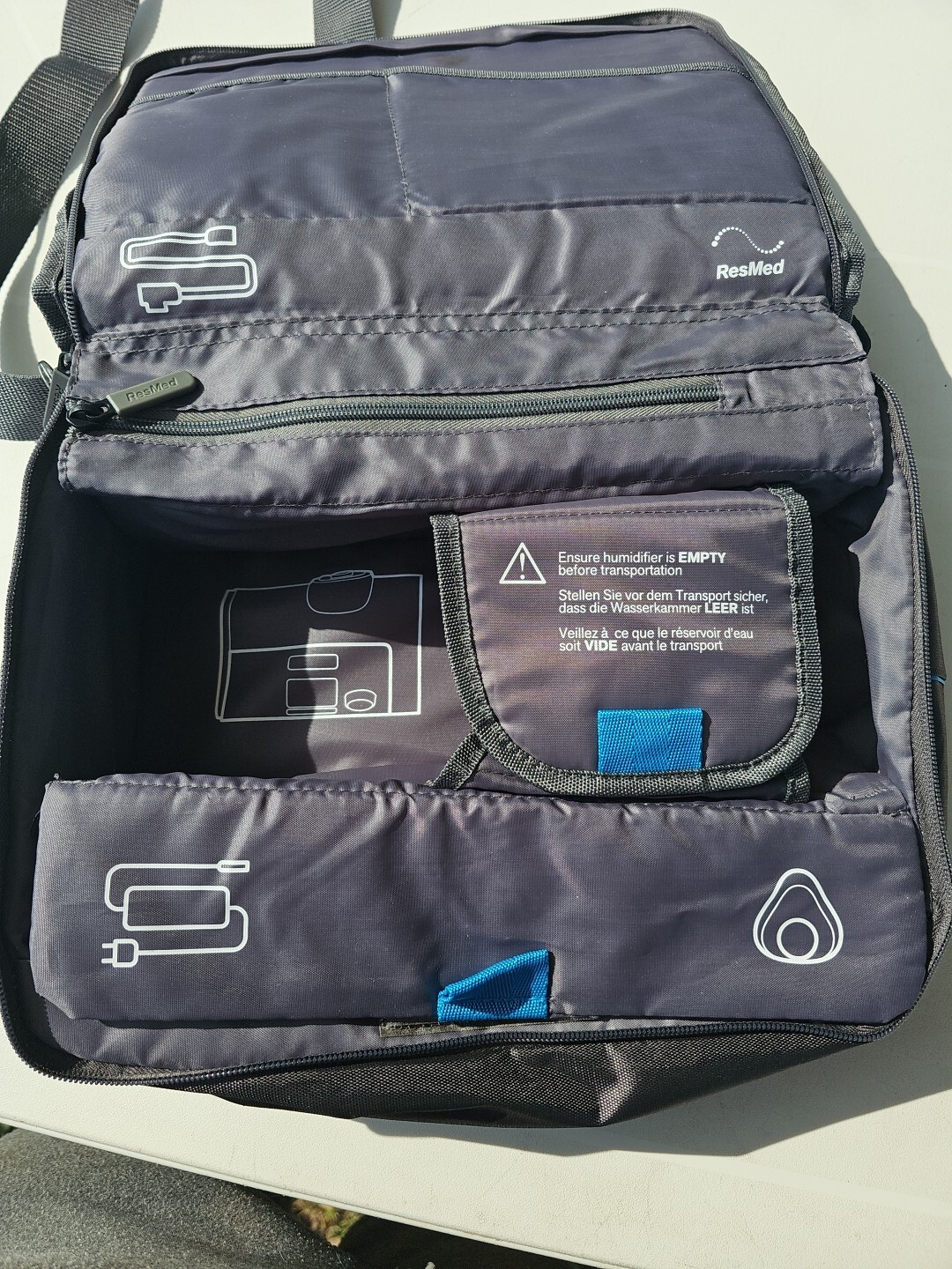 Resmed Air Sense 10 Travel Bag Empty Carry Bag Read!