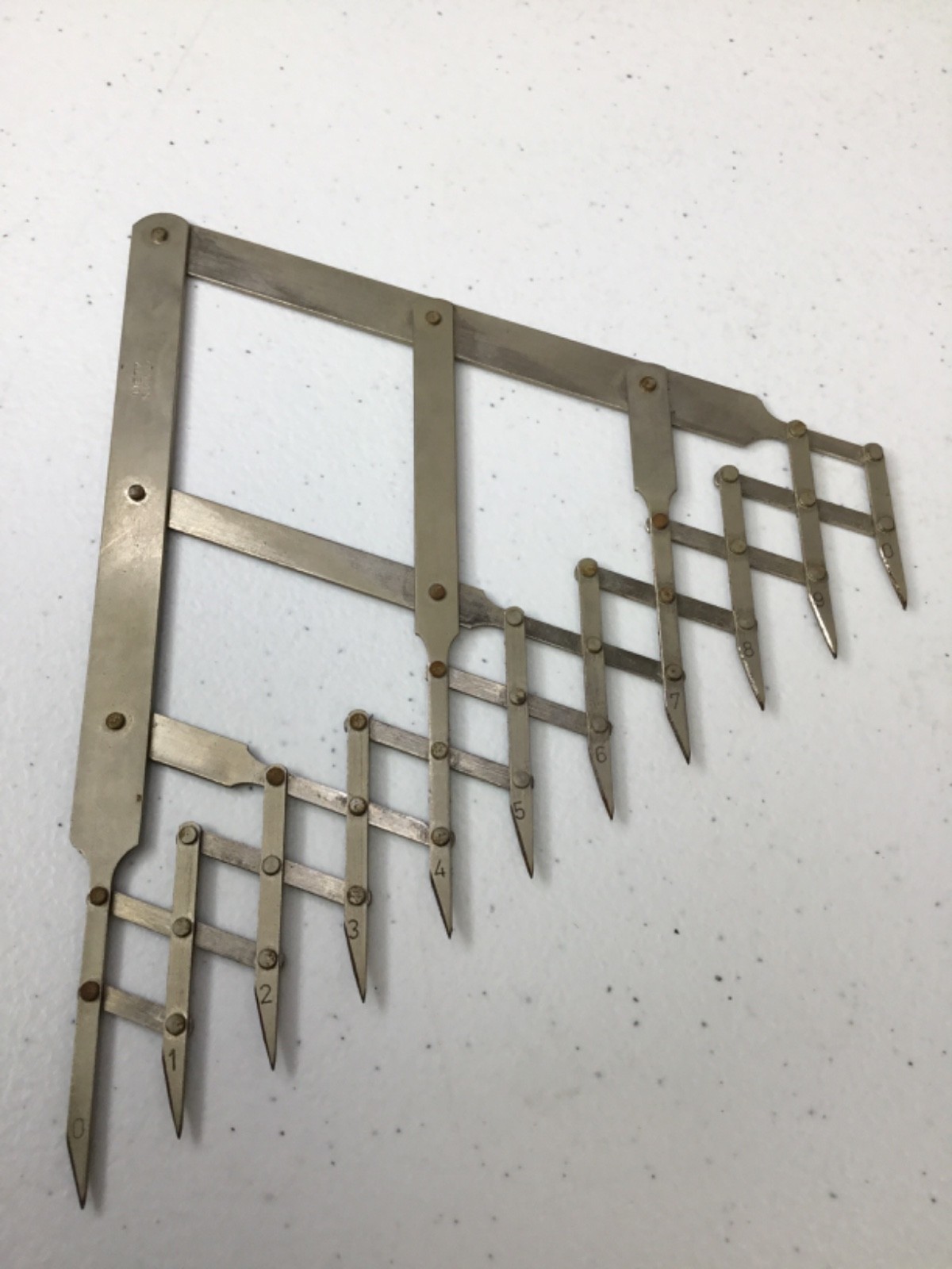 Vintage Lietz German 10-Point Spacing Divider Tool W/Original Box