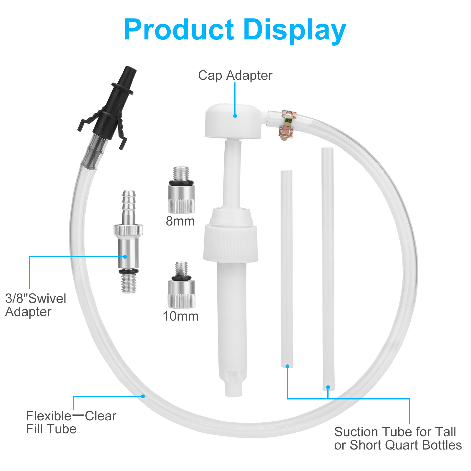 Lower Unit Gear Oil Pump for Standard Quart Bottles Marine Boat Outboard Motors