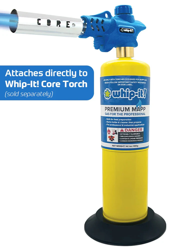 Whip It Brand 2 pk MAPP MAP PRO Gas Fuel Cylinder ,Hotter than Propane