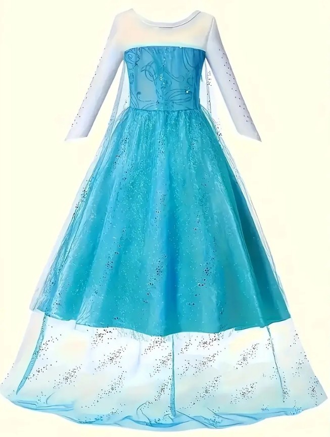 NEW Princess Elsa Frozen Dress Girls Halloween Costume
