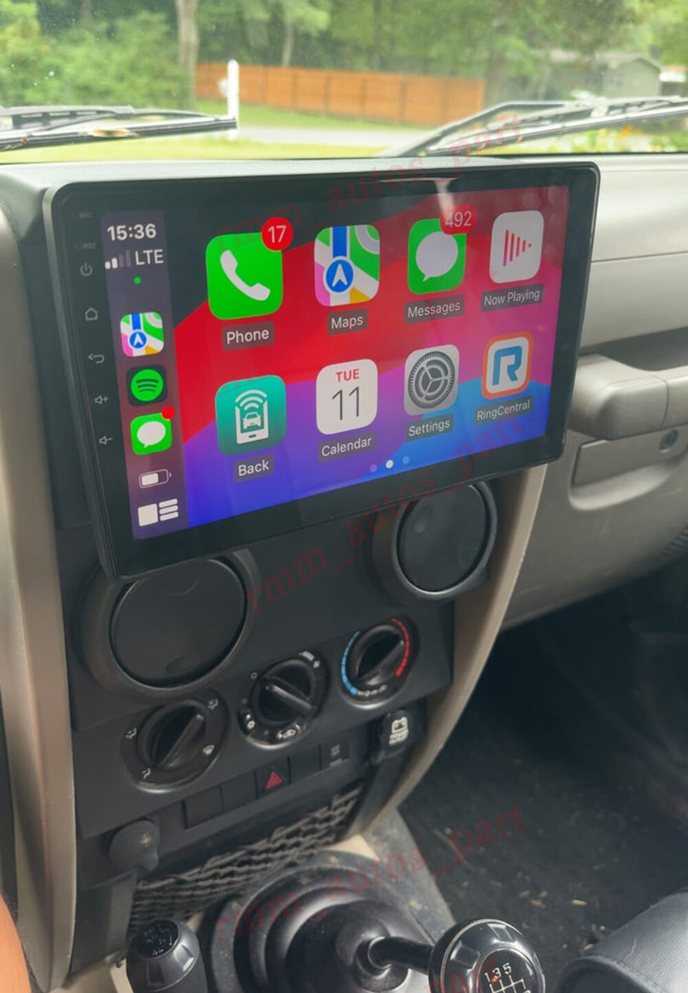 Car Stereo Radio For Jeep Wrangler 2007-2017 Android 13 Apple Carplay GPS WIFI