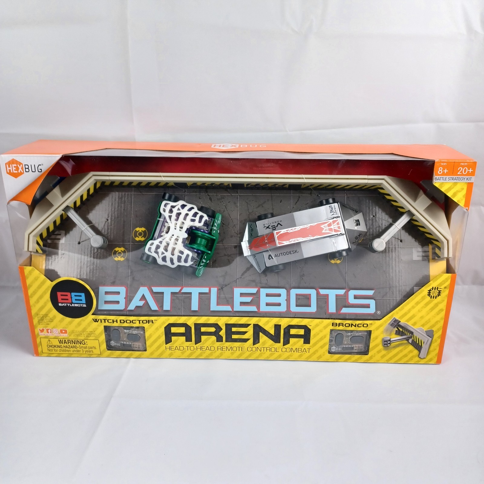 HEXBUG BattleBots Arena Bronco & Witch Doctor NEW
