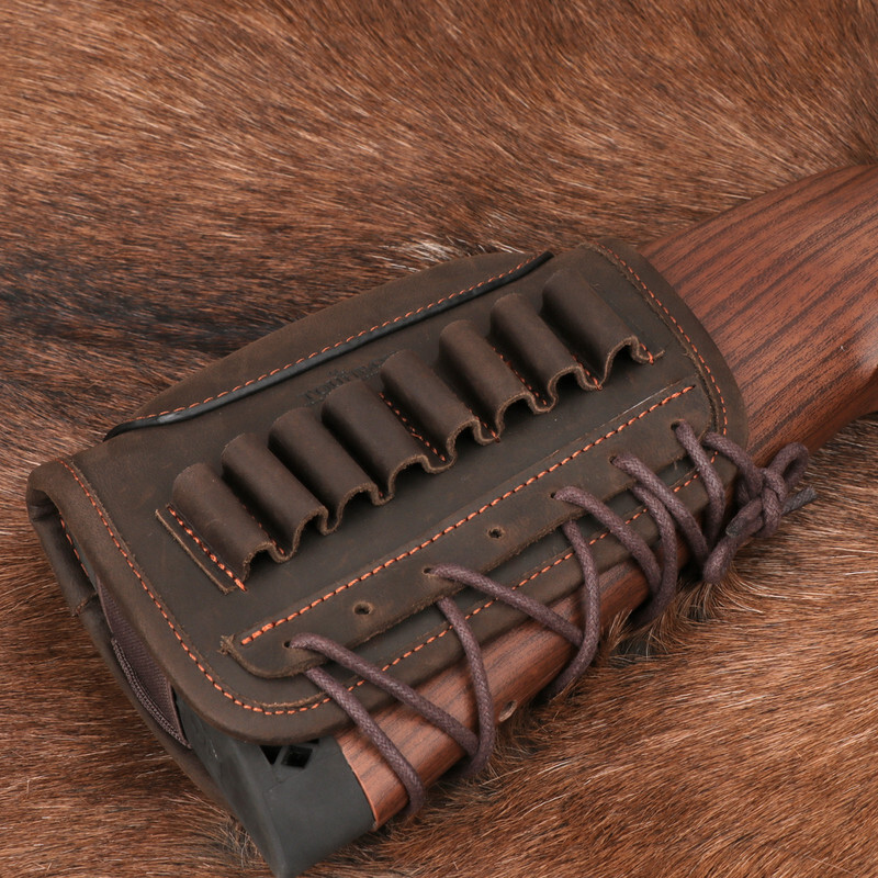 TOURBON Hunting Cheek Rest Riser Rifle Cartridges Ammo Holster Buttstock Sleeve