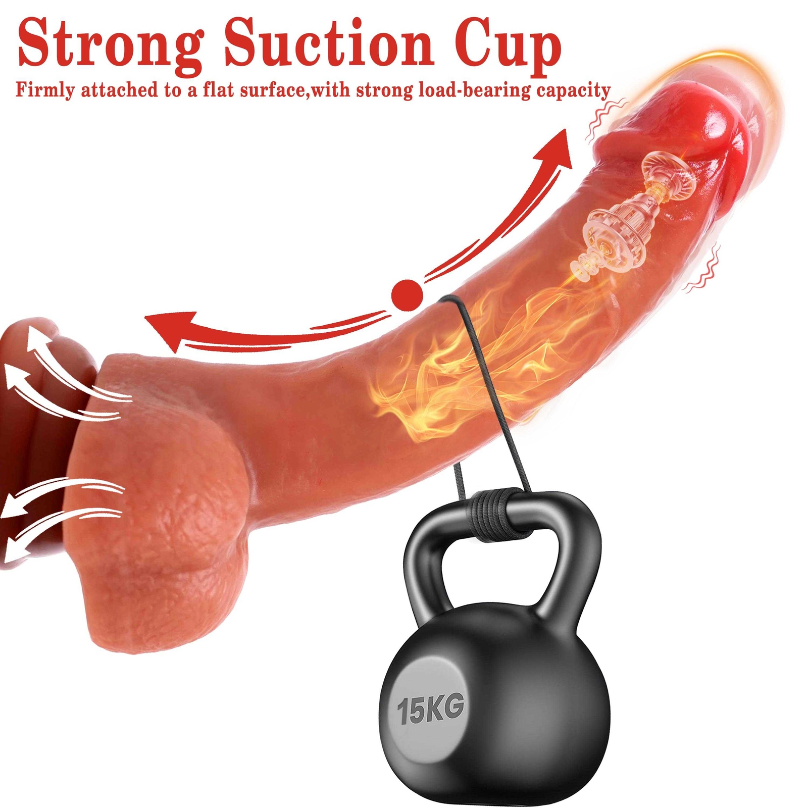 Thrusting Anal Butt Plug Dildo Vibrator Prostate Massager Sex Toys for Men Women