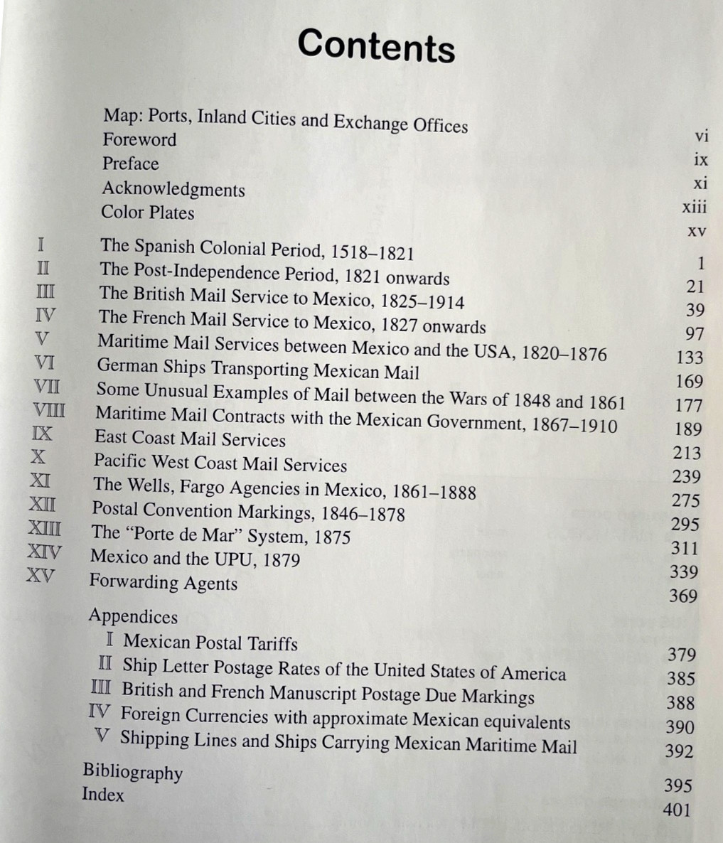 4-item lot Mexican Philately. Pulver Introduction, Maritime, Revolution British