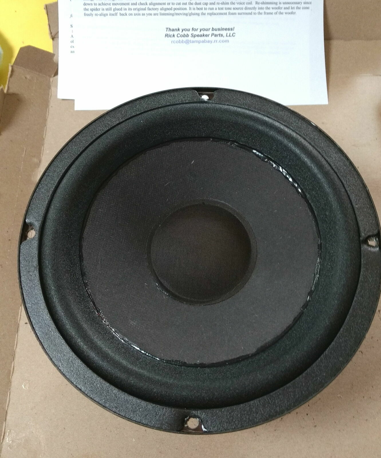 Boston Acoustics A150, A200 (All Series) 10" Filleted Foam Surround Repair Kit