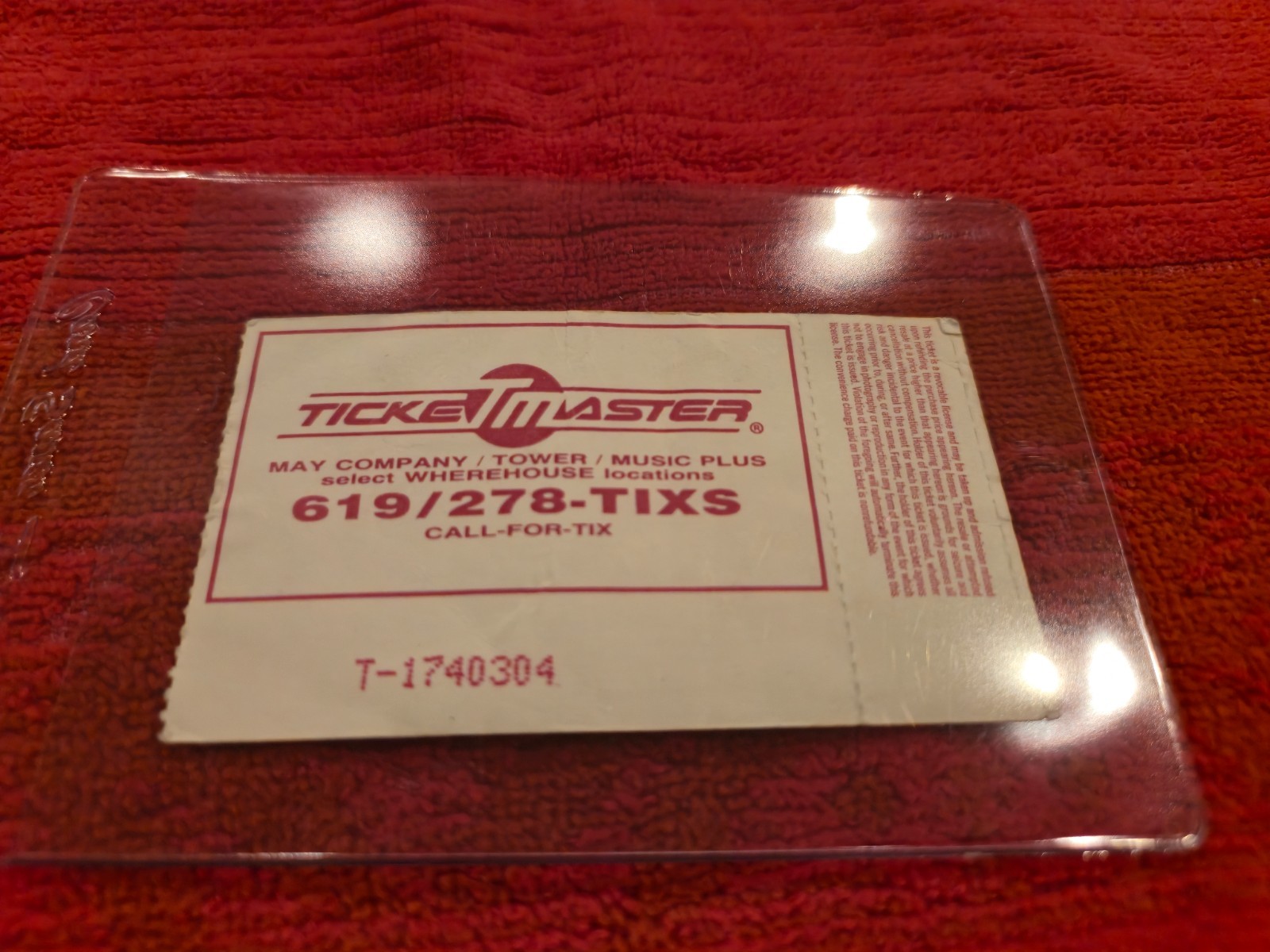 VINTAGE CONCERT TICKET STUB FOR OZZY OSBOURNE JUN 16 1992 SAN DIEGO SPORTS ARENA