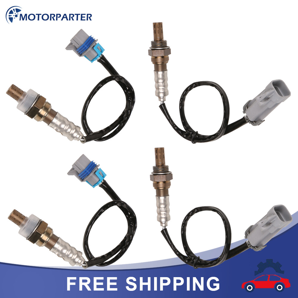 Up & Downstream O2 Oxygen Sensor For GMC Sierra Chevy Silverado Suburban Box(4)